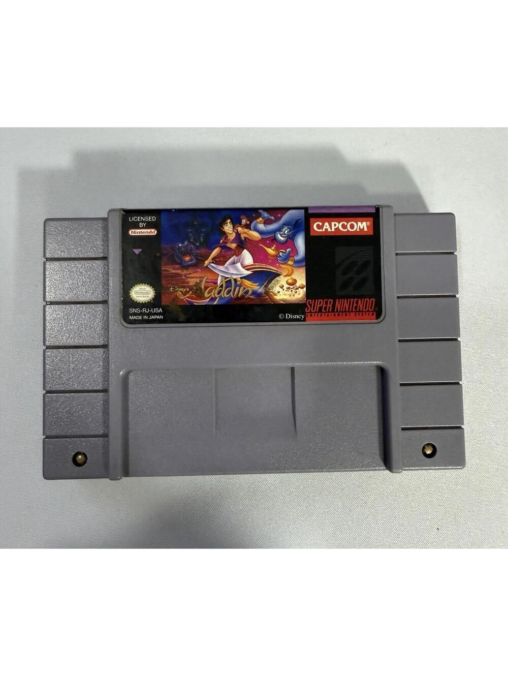 Disney Aladdin Super Nintendo SNES Game Authentic, Cart Only Tested Working